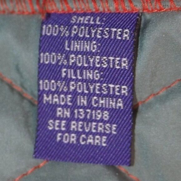 Alan Flusser Quilted Full Zip  Snap Vest Orange / Brown Men's Medium (M) - Picture 4 of 10